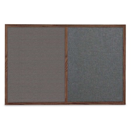 United Visual Products Slim Style Indoor Enclosed Corkboard, 30 UV503SCH-SATIN-APRICOT